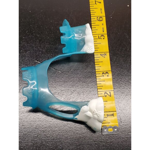 Frozen-Themed Blue & White Plastic Playset Doll Accessory With Snowflake Details - Picture 6 of 6